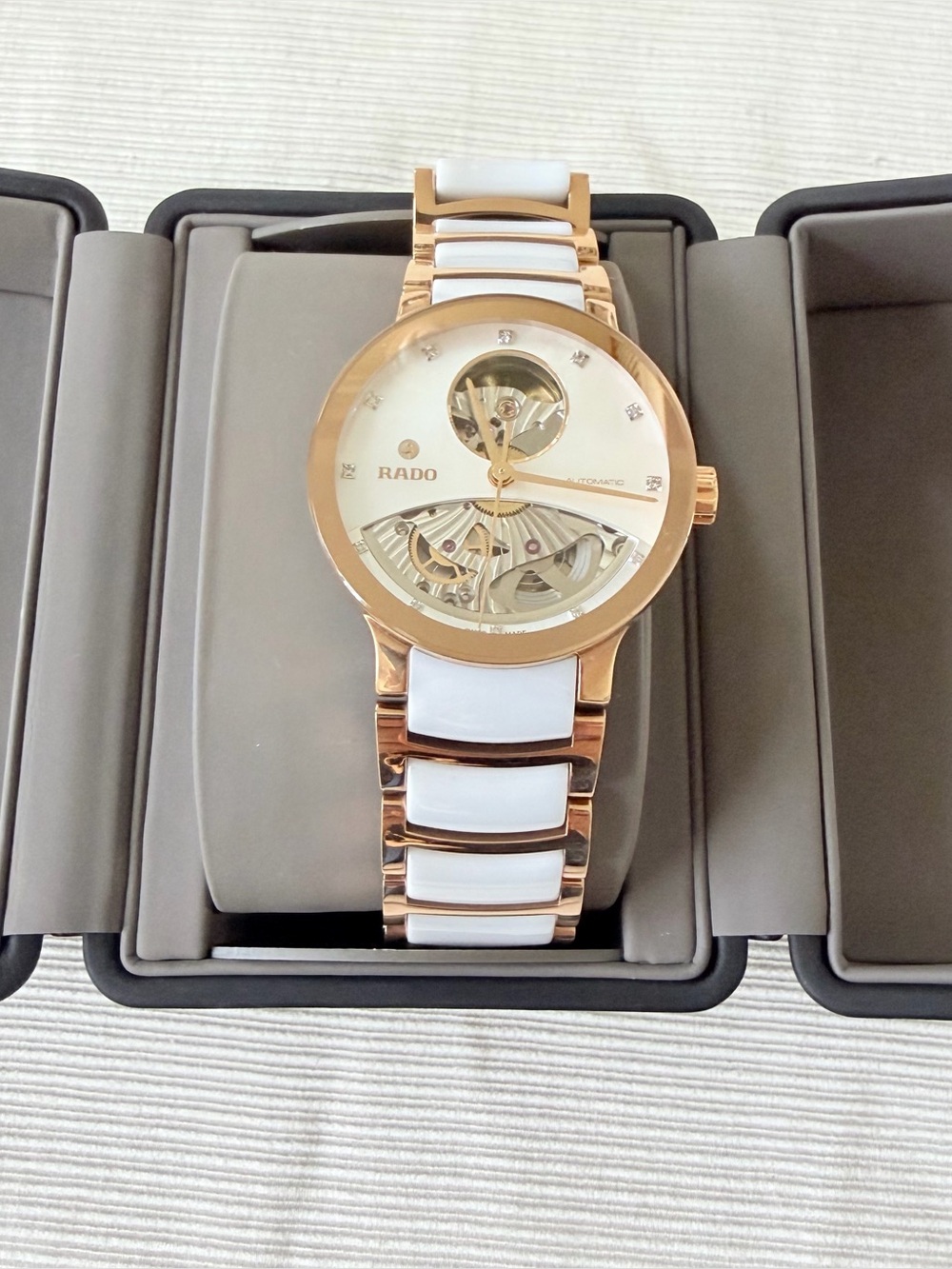 Rado White Round Watch